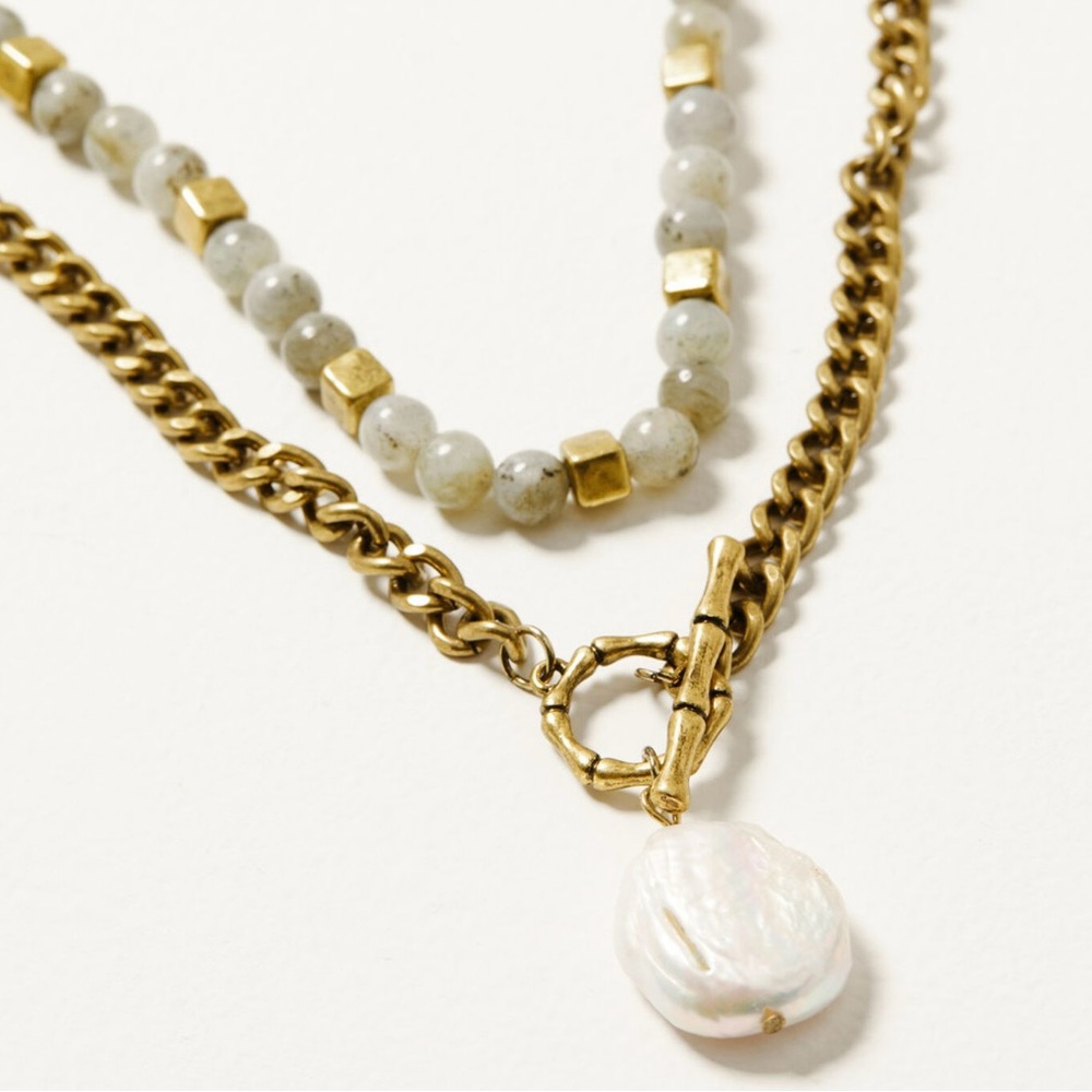 New Boot Barn Shyanne Sierra Winter Oearl Drop Necklace